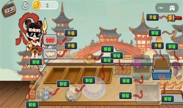 老爹卷饼摊游戏