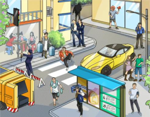 《疯狂梗传》中的找出12个街溜子关卡攻略，让你顺利通关！